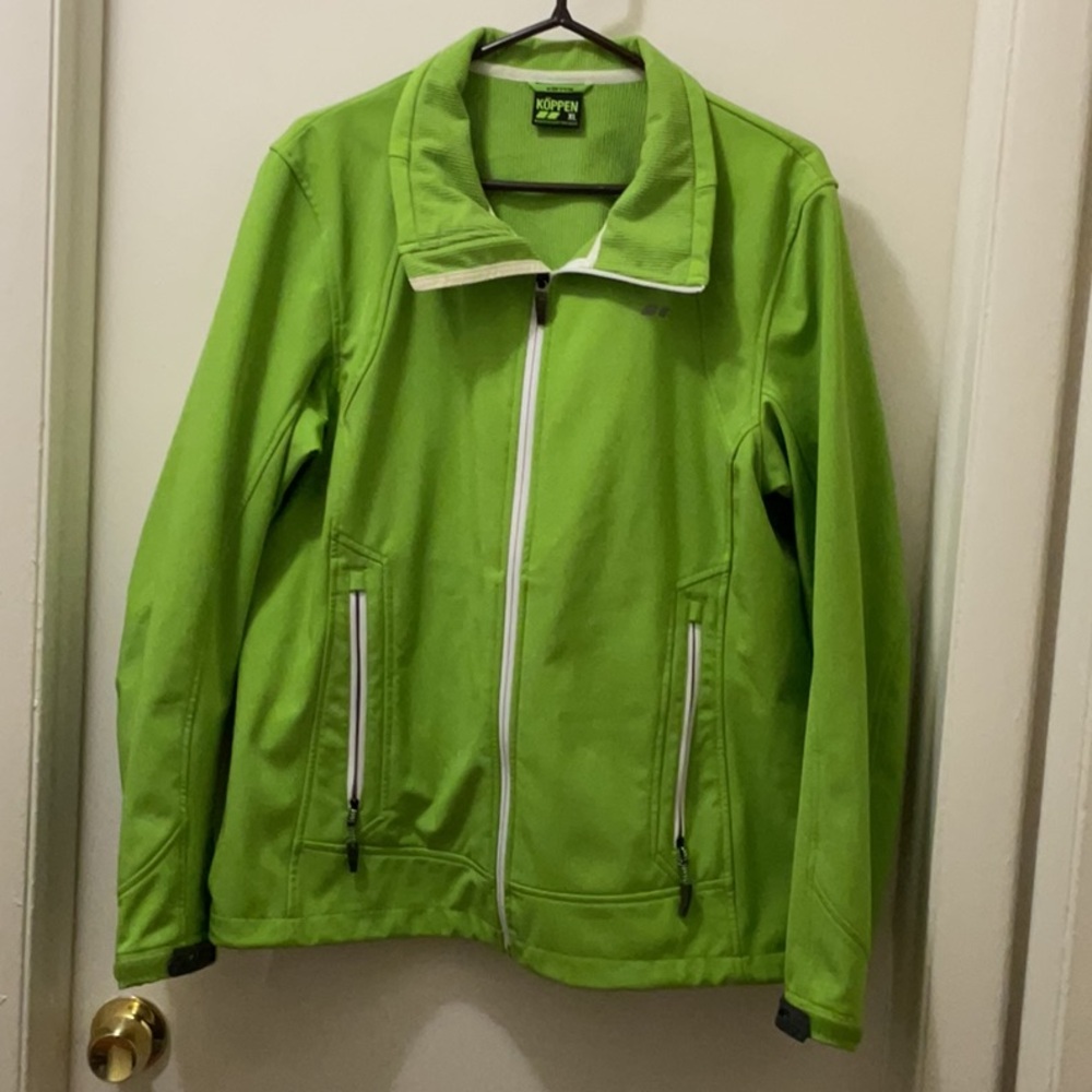 COPPEN Women’s Signature Lime Green Softshell Jacket SIZE XL